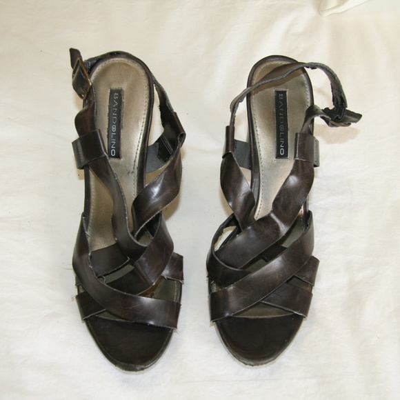 Bandolino 8 Brown strappy open toed sandal heel - Picture 2 of 8